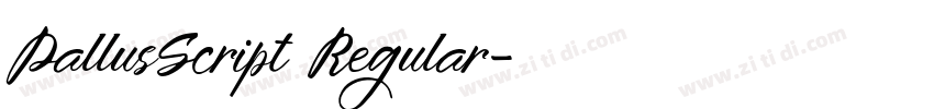 PallusScript Regular字体转换 PallusScript Regular字体转换